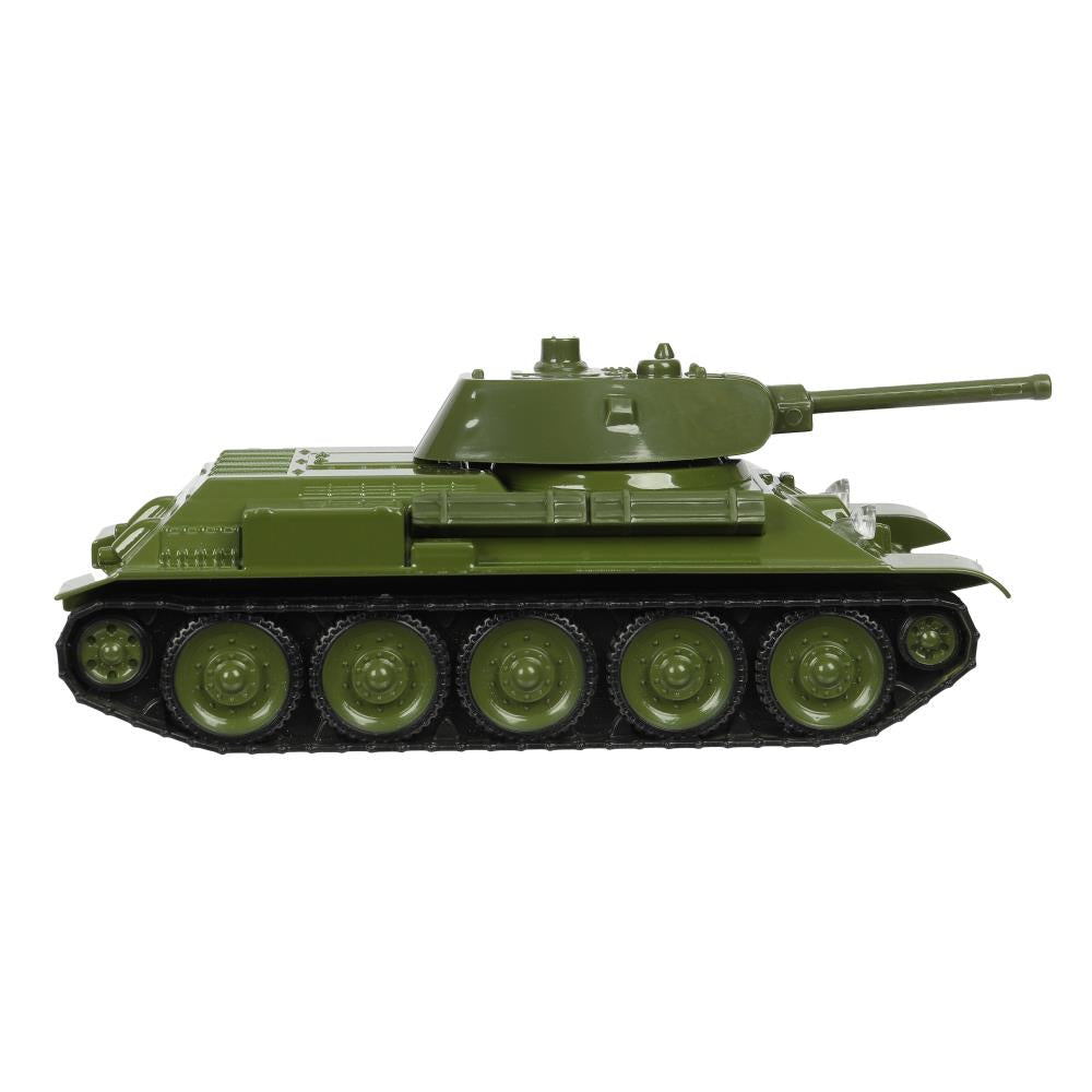 Машина металл УРАЛВАГОНЗАВОД Т-90 ТАНК т-34 12 см, инер,башня, зеленый, кор. Технопарк в кор.2*32шт