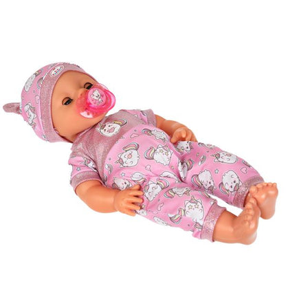 Пупс озвуч Шаинский музыка 40см, пьет, писает, закр. глазки, 4 акс, 100 фраз КАРАПУЗ в кор.8шт