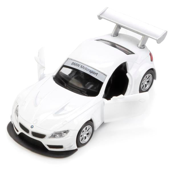 МАШИНА "ТЕХНОПАРК" МЕТАЛЛ. ИНЕРЦ. BMW Z-4 GT3, 1:38, ОТКРЫВ. ДВЕРИ В РУСС. КОР. в кор.2*36шт