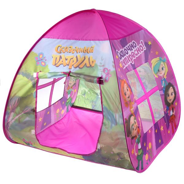 GFA-TONSP01-R Палатка детская игровая Сказочный патруль с тоннелем, 87x95x95,46x100см, Играем вместе