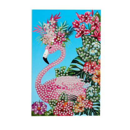 Алмазная мозаика-открытка фламинго МУЛЬТИ АРТ в кор.50шт