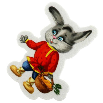 Игрушка пластизоль для ванны набор стикеров ева колобок 10 шт, сетка КАПИТОШКА в кор.50наб