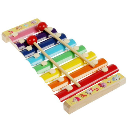 Игрушка деревянная МАЛЫШАРИКИ металлофон 9*1,5*18,5, коробка Буратино в кор.100шт