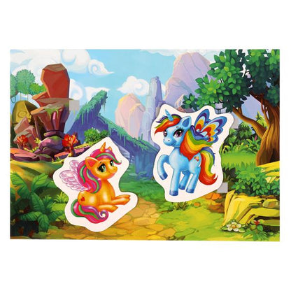 Развивающие липучки "В волшебном мире единорогов". Игра с липучкой. Умные игры в кор.20шт