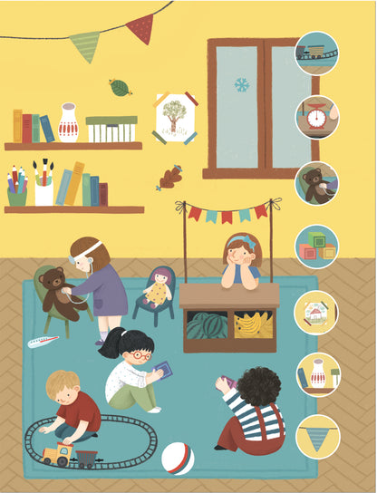 Многоразовые наклейки. Детский сад