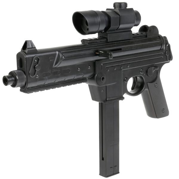 Автомат (п) с лазером. прицелом, съемный магазин, с пульками 905/713А в кор. в кор.48шт