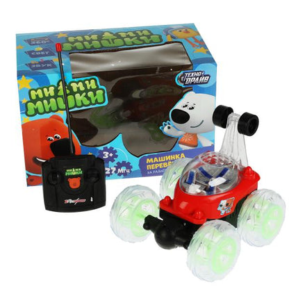 Машина-перевертыш на ру Ми-ми-мишки свет-звук, кор.28*18*16см ТЕХНОДРАЙВ в кор.24шт