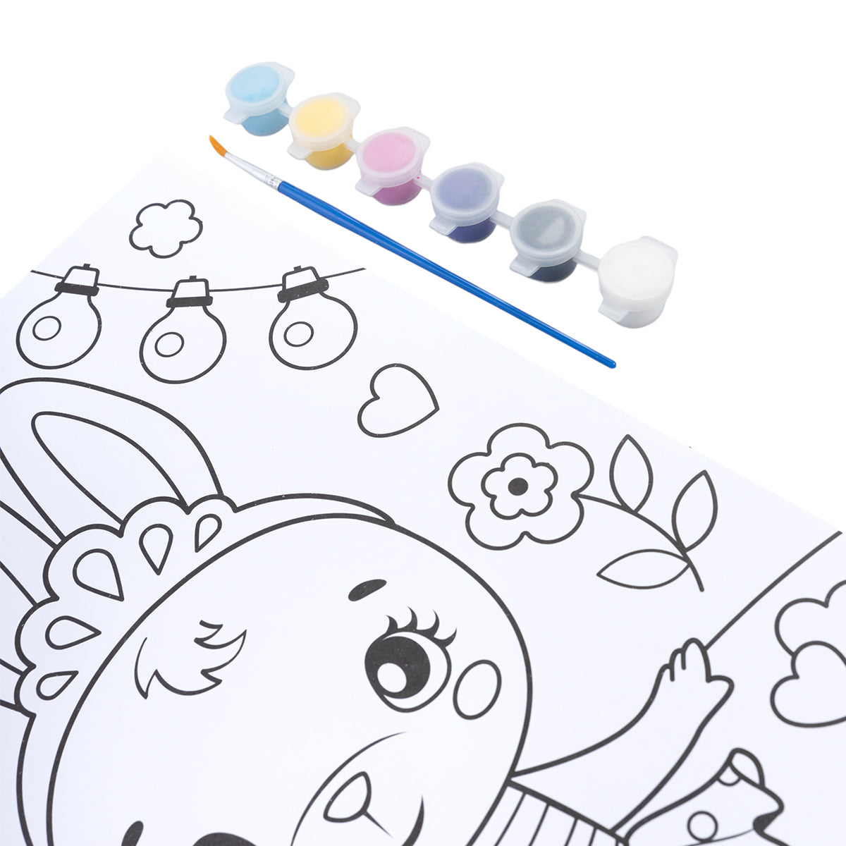 Набор для творчества. Раскраска с блестками "Заинька"