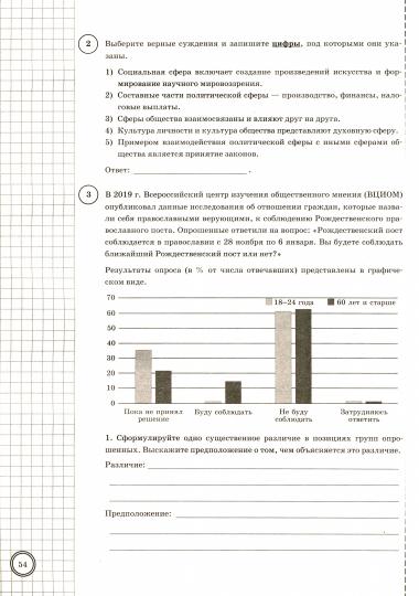 ВПР. ФИОКО. СТАТГРАД. ОБЩЕСТВОЗНАНИЕ. 8 КЛАСС. 25 ВАРИАНТОВ. ТЗ. ФГОС