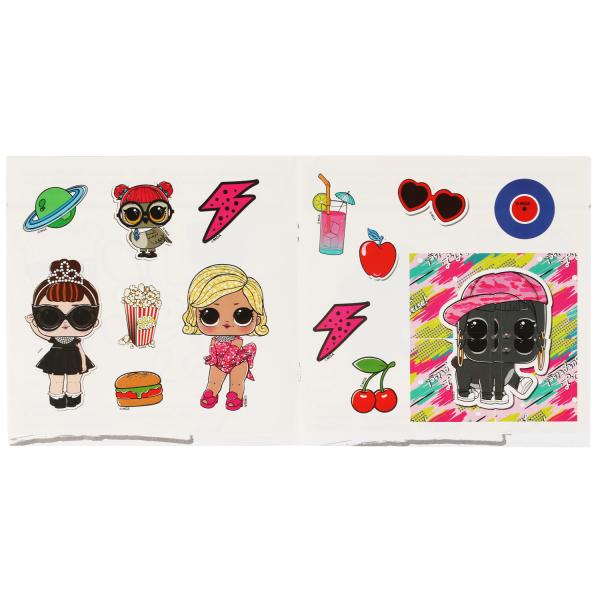 Крутая вечеринка. IQ раскраски с наклейками. Лол. 200х200 мм. 8 стр. + наклейки. Умка в кор.50шт