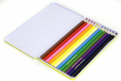 Набор цветных карандашей Каляка-Маляка 12 цветов шестигранные с заточкой метал. пенал