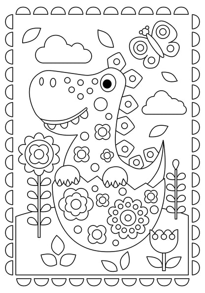 Набор для творчества. Раскраска "Динозаврик"