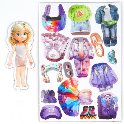 Подбери модный образ. Игра на магнитах в пакете с хедером. 160х260х10 мм. Умные игры в кор.50шт