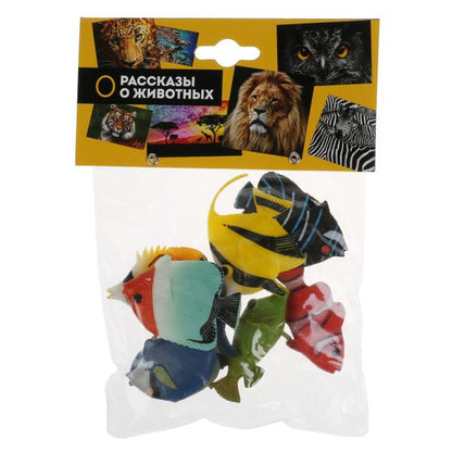 Набор из 8-и рифовых рыбок "Играем Вместе" 5см, в ассорт. в пак. (русс. уп.) в кор.36наб