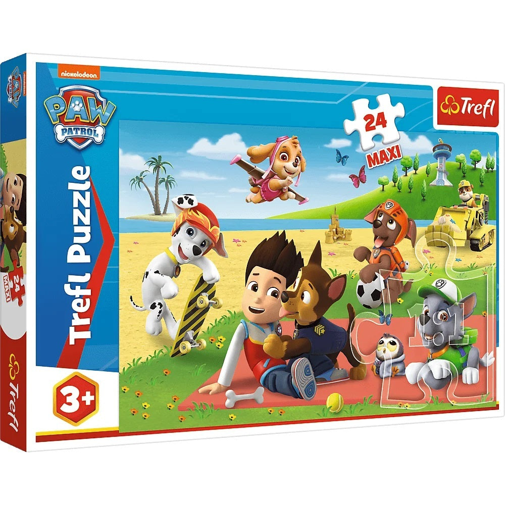 Trefl. Пазл 24 Maxi арт.14346 "Paw Patrol. Веселье на лужайке" (Щенячий патруль)