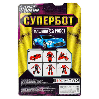 Робот трансформирующийся, в машине, блист.21*30*5см ТЕХНОДРАЙВ в кор.2*48шт