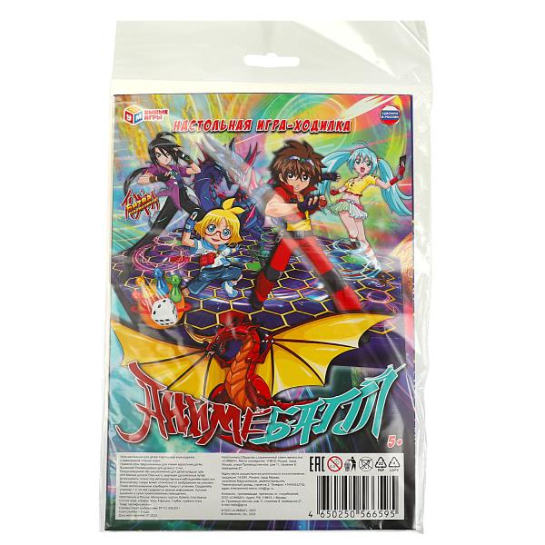 Анимебаттл. Настольная игра-ходилка на блистере. 165х240мм. Умные игры. в кор.20шт
