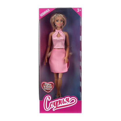 Кукла 29см София, руки и ноги сгиб., кор. КАРАПУЗ в кор.24шт