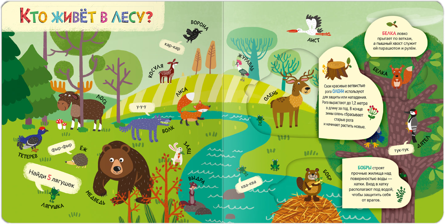 Книжки с окошками. Мир животных