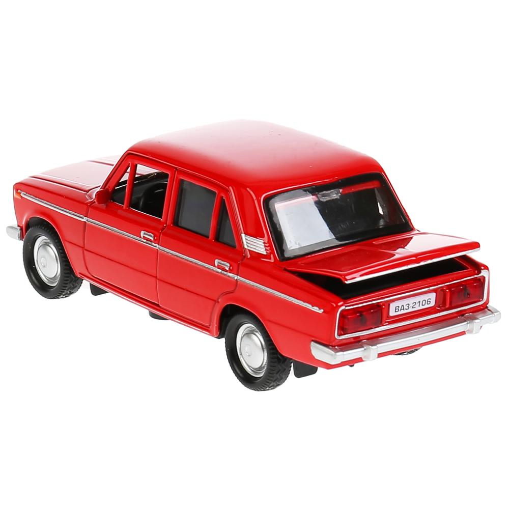Machine en métal VAЗ-2106 ЖИГУЛИ dline 12 см, double, bagage, инерц, красный, kor. Parc technologique dans le cor.2*36шт