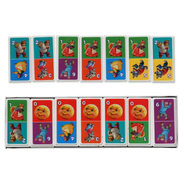 КОЛОБОК. Домино пластиковое. 3в1. Коробка 175х55 мм. Умные игры в кор.100шт