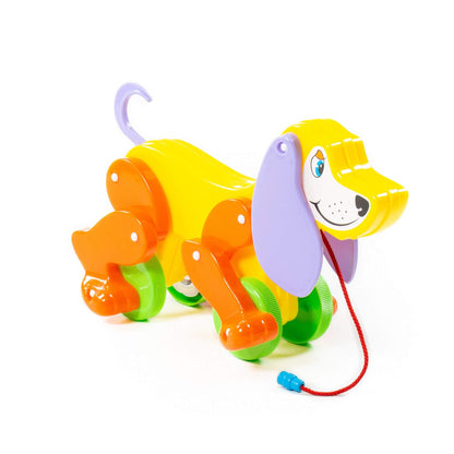 Каталка на веревочке собака "Боби" 30х13х19 см