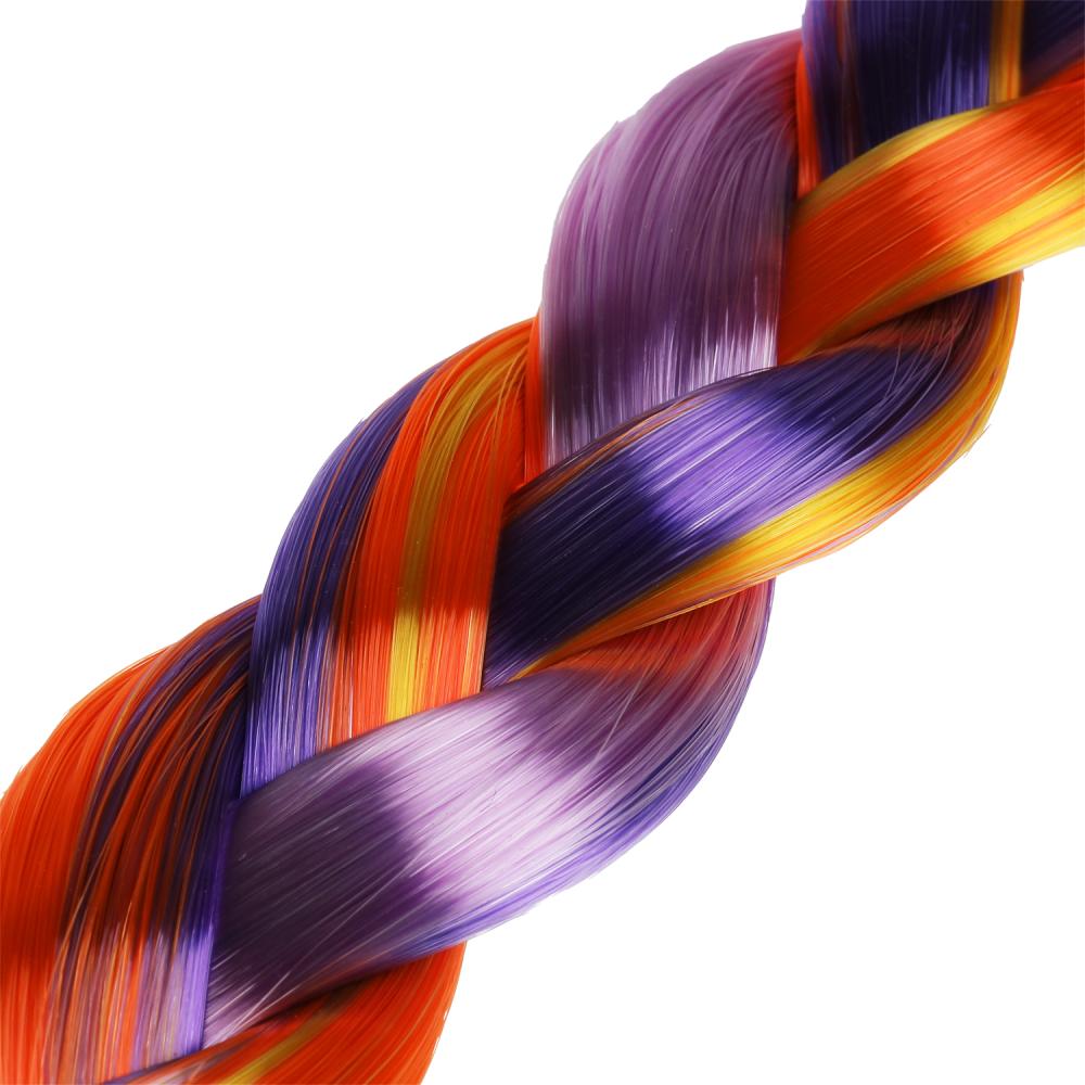 Аксесс д/девочек СКАЗОЧНЫЙ ПАТРУЛЬ резинка с косой (желт/розов/фиолет) МИЛАЯ ЛЕДИ уп-10шт в cor.50up