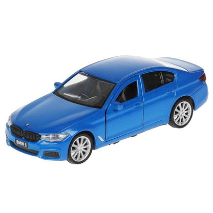 Машина металл BMW 5-ER SEDAN M-SPORT 12 см, двери, багажник, син, кор. Технопарк в кор.2*36шт