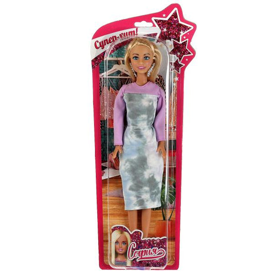 Кукла 29 см София, бесшарнирная, блист КАРАПУЗ в кор.48шт