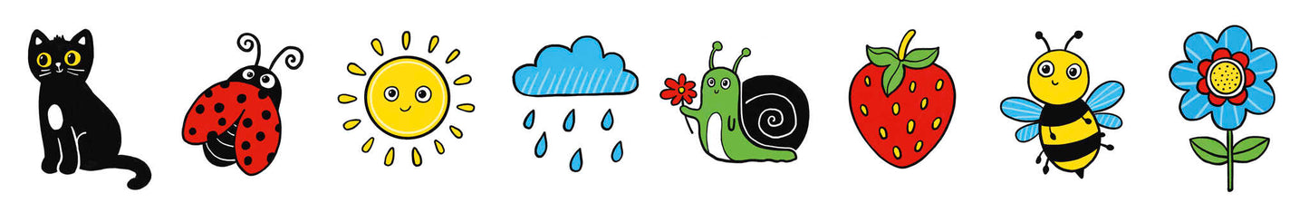 Контрастная книжка-раскладушка. Развиваем зрение с рождения до 6 месяцев