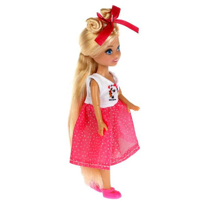 Кукла 15 см Малышарики Анечка, руки и ноги сгиб, акс, кор КАРАПУЗ в кор.120шт