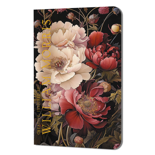 Блокнот Creative. Inspired by William Morris (пионы на темном фоне)