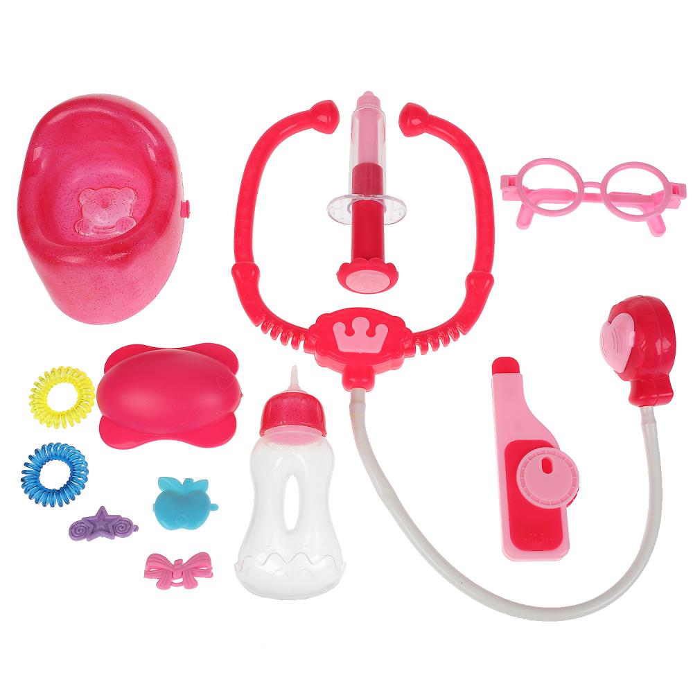 Кукла функциональная БАРБАРИКИ Полина 35см, озвуч, набор доктора, 3акс,кор КАРАПУЗ в кор.8шт