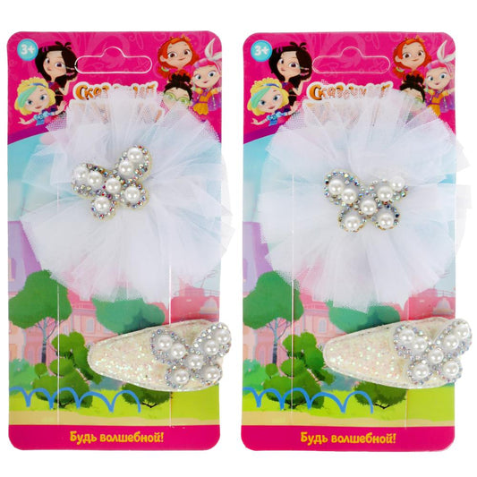 Accessoires pour enfants de la société СКАЗОЧНЫЙ ПАТРУЛЬ заколки с украшениями, 2 шт МИЛАЯ ЛЕДИ уп-12шт в cor.100up