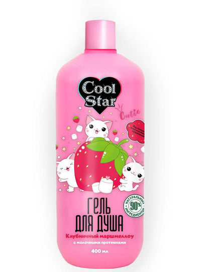 Gel pour la douche du club de martellou, 400 ml, Cutie TIK TOK GIRL, en cor.6 parties