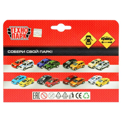 Машина металл MITSUBISHI lancer evolution, 11,4 см, двери, инерц., кор. Технопарк в кор.2*48шт