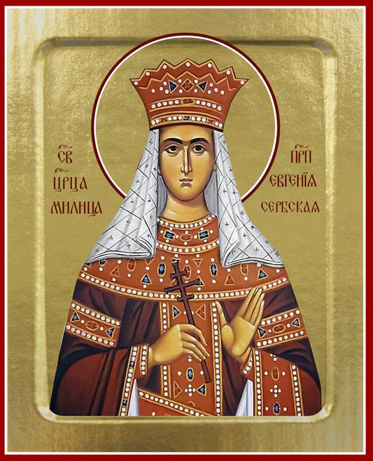 Икона Милицы (Евгении) Сербской, царицы (на дереве): 125 х 160