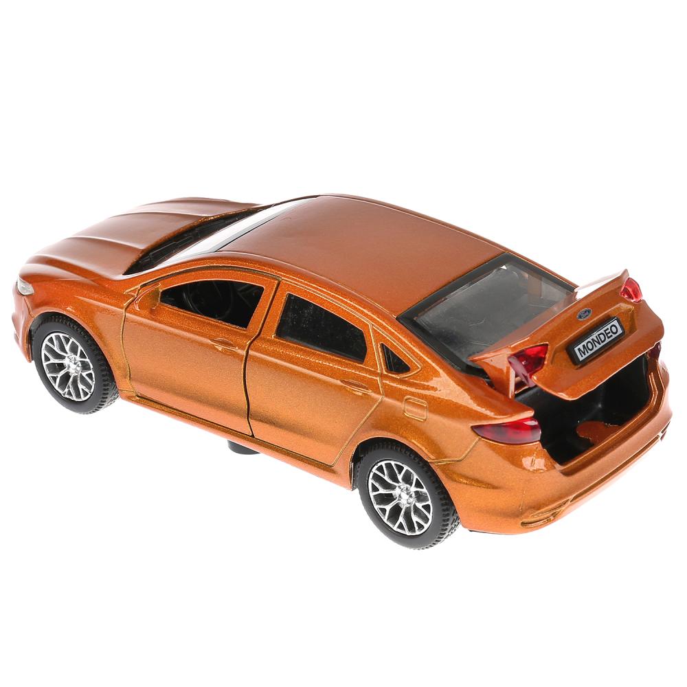 Машина металл FORD MONDEO, длина 12 см, откр дв, багаж, инерц, золотой. Технопарк в кор.2*36шт