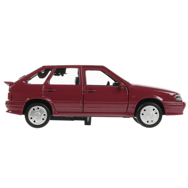 Машина металл LADA -2114 "САМАРА", 12 см, дверь, сумка, инерц, фиолетовый, кор. Технопарк в кор.2*36шт