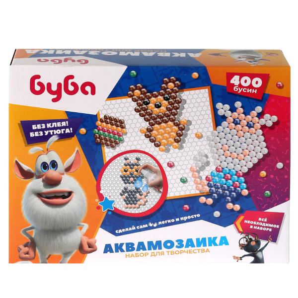 Набор д/детского тв-ва БУБА аквамозаика 400 бусин МУЛЬТИ АРТ в кор.48шт