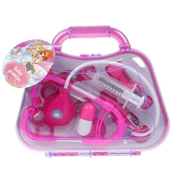 Набор доктора пл.чемодан 23*20*6см ИГРАЕМ ВМЕСТЕ в кор.3*28шт