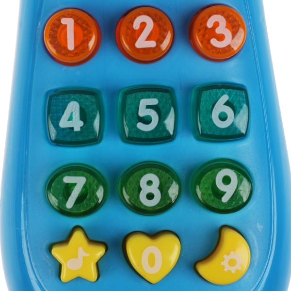 Обучающий телефон СИНИЙ ТРАКТОР 30 песен,фраз,стихов,звуков. свет.кор.бат Умка в кор.2*108шт