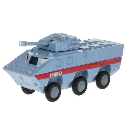 Technoparc. Bronevik "Спецназ" 15 cm, métal, double, sac., подв.дет., инерц., ART.SB-17-39-BP(GY)-WB