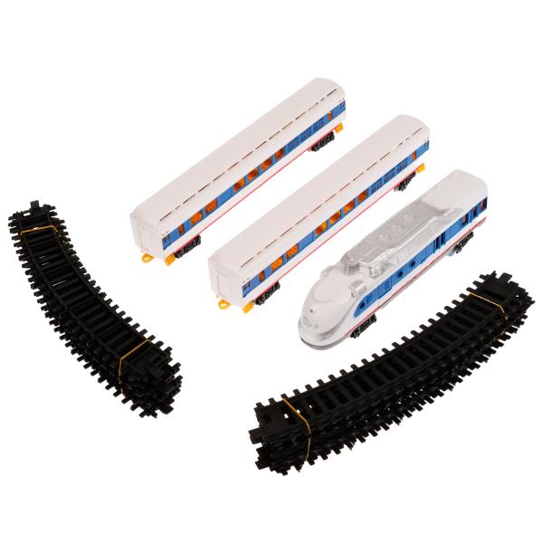 Железная дорога свет-звук, на бат,длина пути 312, кор.45,5*31,8*5см ТЕХНОДРАЙВ в кор.2*15шт