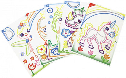 349204 Раскраска без красок Сказочные персонажи