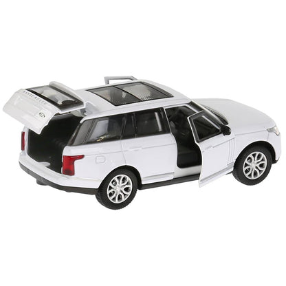 Machine en métal RANGE ROVER VOGUE pour 12 cm, double, bagage, argent, blanc, cor. Parc technologique dans le cor.2*36шт