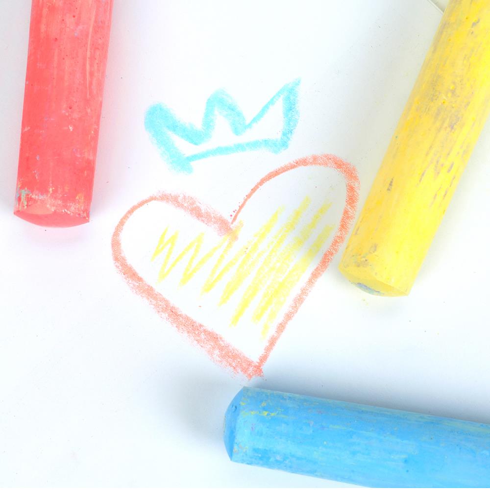 Мелки цветные, 4 цв СИНИЙ ТРАКТОР МУЛЬТИ АРТ в кор.48наб