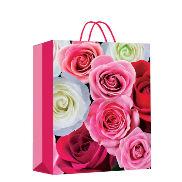 Пакет подарочный МАТОВЫЙ м,цветы,140 гр/м2 ЧУДО ПРАЗДНИК в кор.12*12шт