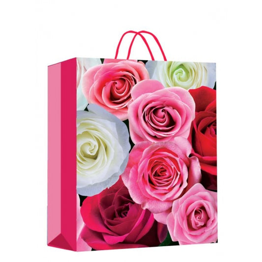 Пакет подарочный МАТОВЫЙ м,цветы,140 гр/м2 ЧУДО ПРАЗДНИК в кор.12*12шт