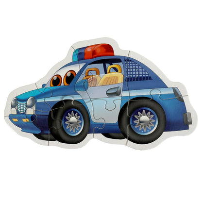 Полезный транспорт. Макси-пазлы. Набор 4 в 1: 8, 12, 15 и 20 деталей. Умные игры в кор.12шт